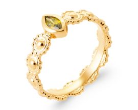 Bague oxyde & plaqué or Stepec - IETSSUP