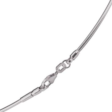 Collier câble argent Una Storia - CA10615