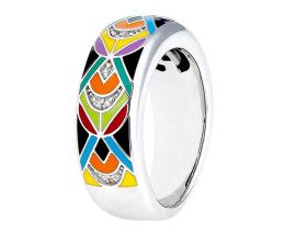 Bague paon argent oxydes Una Storia - BG121230