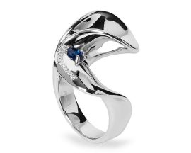 Bague argent & oxydes LINEARGENT - 20260-R
