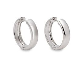 Boucles d'oreilles créoles argent LINEARGENT - 19859-W-A