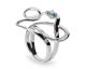 Bague argent & oxydes LINEARGENT - 20258-R