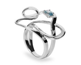 Bague argent & oxydes LINEARGENT - 20258-R