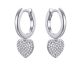 Boucles d'oreilles coeurs créoles argent Auro - KC1025