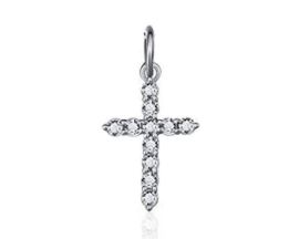 Croix argent oxydes aURO - P077