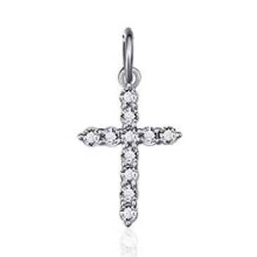 Croix argent oxydes aURO - P077