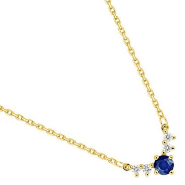 Collier or saphir(s) & diamant(s) - 3.7532.S0