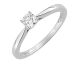 Bague solitaire or blanc & diamant synthétique Diamanti - DS1001.21