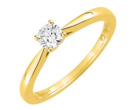 Bague solitaire or & diamant synthétique Diamanti - DS1001.20