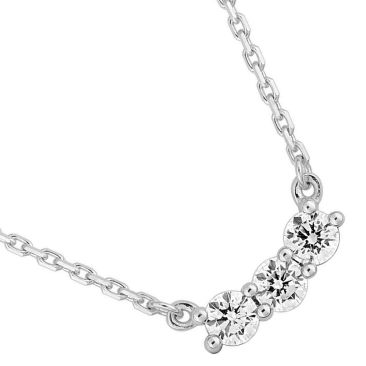 Collier or blanc & diamant(s) synthétique(s) Diamanti - DS3015.21