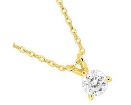 Collier or & diamant synthétique Diamanti - 9KLGD063Y