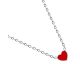 Collier argent coeur - 332416