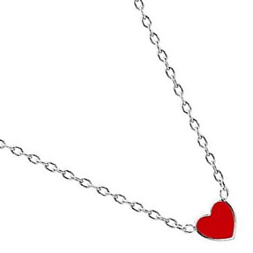 Collier argent coeur - 332416