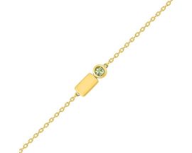 Bracelet or & péridot - J40012.P0