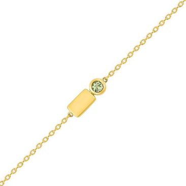 Bracelet or & péridot - J40012.P0