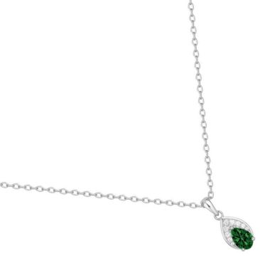 Collier argent oxydes Phebus - 70700805