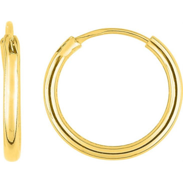 Boucles d'oreilles créoles plaqué or Stepec - 135176