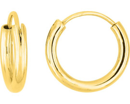 Boucles d'oreilles créoles plaqué or Stepec - 135719