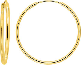 Boucles d'oreilles créoles plaqué or Stepec - 135722