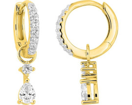 Boucles d'oreilles créoles or et oxydes Stepec - 297501.Z3