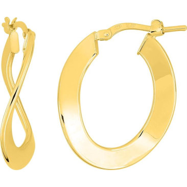 Boucles d'oreilles créoles or Stepec - 9K9072.2