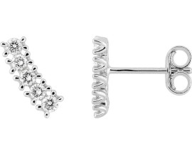 Boucles d'oreilles boutons diamant(s) synthétique(s) or Diamanti - 9KLGD187W