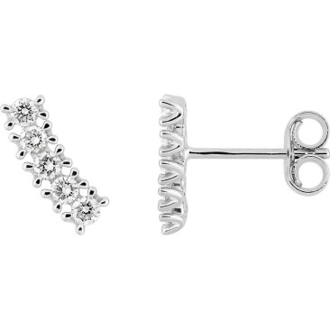 Boucles d'oreilles boutons diamant(s) synthétique(s) or Diamanti - 9KLGD187W