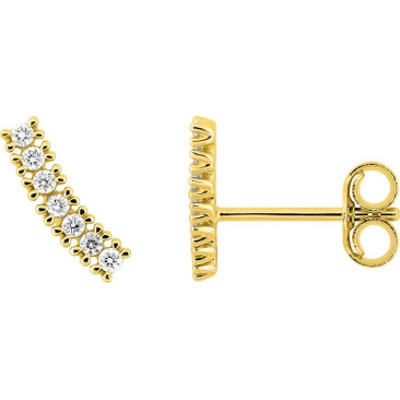 Boucles d'oreilles boutons diamant(s) synthétique(s) or Diamanti - 9KLGD219Y
