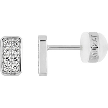 Boucles d'oreilles argent & oxydes Murat Paris - 305005.1