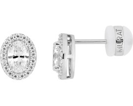 Boucles d'oreilles argent & oxydes Murat Paris - 305036.1