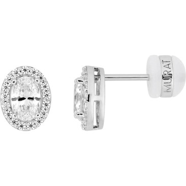 Boucles d'oreilles argent & oxydes Murat Paris - 305036.1