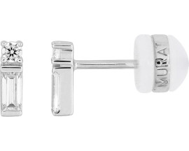Boucles d'oreilles argent & oxydes Murat Paris - 305046.1