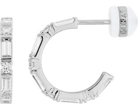 Boucles d'oreilles créoles argent & oxydes Murat Paris - 305047.1