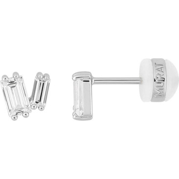 Boucles d'oreilles argent & oxydes Murat Paris - 305060.1