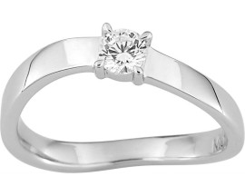 Bague solitaire argent & oxyde Murat Paris - 307985.1