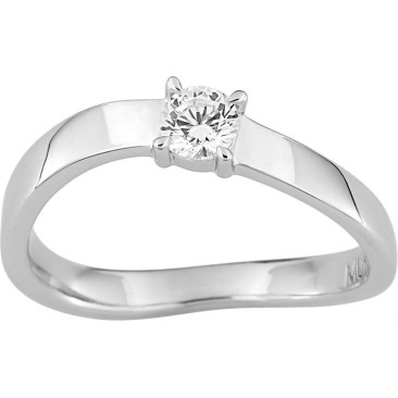 Bague solitaire argent & oxyde Murat Paris - 307985.1