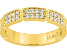 Bague argent doré & oxydes Murat Paris - Y07005.1