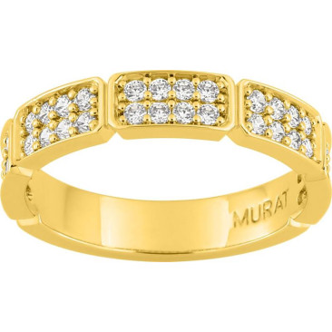 Bague argent doré & oxydes Murat Paris - Y07005.1