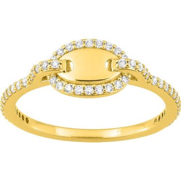 Bague argent doré & oxydes Murat Paris - Y07021.1