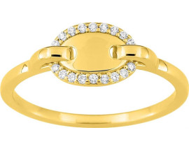 Bague argent doré & oxydes Murat Paris - Y07116.1