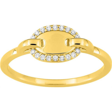 Bague argent doré & oxydes Murat Paris - Y07116.1