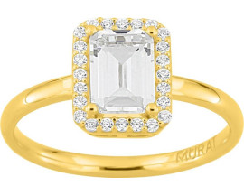 Bague argent doré & oxydes Murat Paris - Y07176.1