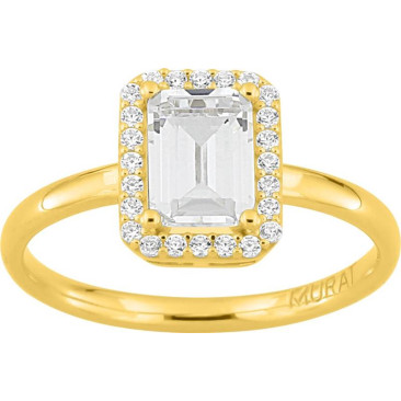 Bague argent doré & oxydes Murat Paris - Y07176.1