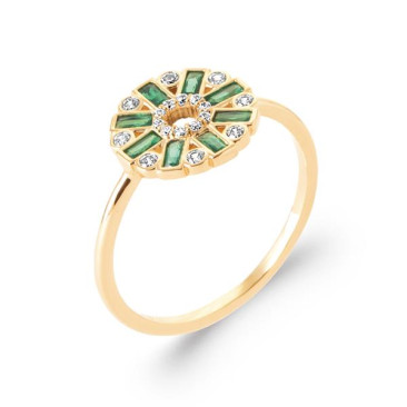 Bague plaqué or oxydes Stepec - IPPPSIUP