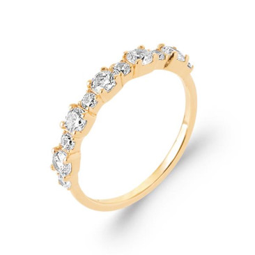 Bague plaqué or oxydes Stepec - IPPPTSBP