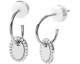 Boucles d'oreilles demi-créoles argent & oxydes Murat - 305116.1