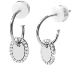 Boucles d'oreilles demi-créoles argent & oxydes Murat - 305116.1