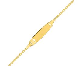 Bracelet gourmette identité bébé or Stepec - 497368.00