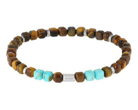 Bracelet perles & acier Rochet - HB9633