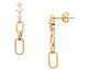 Boucles d'oreilles pendants plaqué or - IJPXPPBP